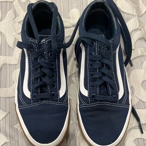 Womans Vans Size 7 Navy Blue